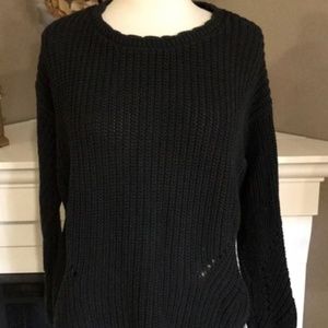 GAP black chunky knit sweater, small